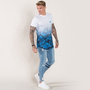 Camiseta blanca personalizada al por mayor, camisetas de talla grande para hombre, Camisetas estampadas 100% algodón para hombre de alta calidad - Product Image 2