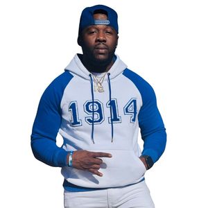 Sudadera con Capucha de Chenilla Phi Beta Sigma 1914 para Hombre, Ajuste Cómodo, Tela Premium, Ropa de Fraternidad Griega, Uso Casual - Product Image 1