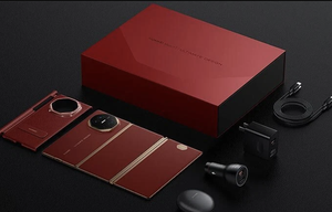 NOUVEAU ORIGINAL 2026% Ventes Exceptionnelles Nouveau Design Pliable Finition Cuir Rouge et Noir avec Module Caméra Octogonal - Product Image 2