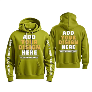 Sweat-shirt à capuche pour homme, vert olive, imprimé numérique, avec poche, style décontracté, coupe classique, en polaire polyester, pour l'automne - Product Image 1