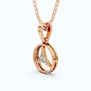 สร้อยคอจี้เพชรทรงกลมเรียบหรู 3 เม็ด ทองคำ 14K ชุบโรเดียม ได้รับการรับรองจาก IGI เพชรเพาะเลี้ยงในห้องปฏิบัติการ เหมาะสำหรับเป็นของขวัญสำหรับงานเลี้ยง - Product Image 4