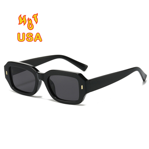 Lma USA Vente Flash 1004 Lunettes de Soleil Carrées Rétro de Marque Tendance Designer Style Vintage Rectangulaire pour Femmes et Hommes Logo Personnalisé - Product Image 1