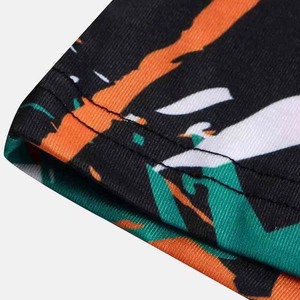 T-shirt décontracté pour homme, coupe classique, col rond, couleur unie, impression numérique personnalisée, respirant, séchage rapide, polyester/coton - Product Image 5