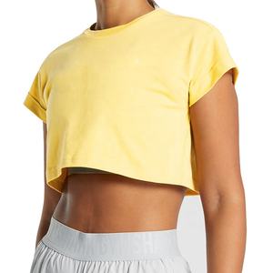 T-shirts courts pour femmes à prix abordable, dernière mode, haute qualité, service OEM, matière douce anti-plis - Product Image 4