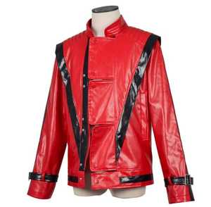 Men's Custom Logo <b>Red</b> Leather Moto <b>Jacket</b> Stand Collar Zipper Closure Solid Color Slim Casual <b>Waterproof</b> Regular Fit Autumn - Product Image 5