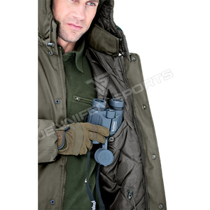 Veste de chasse d'hiver respirante et coupe-vent en toile de coton 100% avec capuche, nouveau style pour la chasse et le tir - Product Image 5