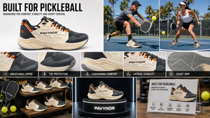 Zapatillas de Pickleball y Pista Transpirables con <span class=keywords><strong>Horma</strong></span> Ancha, Puntera Reforzada y Agarre Estable para Uso en Interiores y Exteriores - Product Image 2