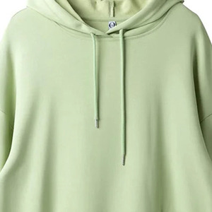 Sweat-shirt à capuche vert clair uni pour hommes, avec cordon de serrage et poche kangourou, haut décontracté à manches longues - Product Image 5