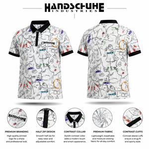 Wholesale Men's <b>White</b> Solid Double-Layer Collar Quick Dry Breathable Casual Golf Wear <b>Polo</b> Shirt Short Sleeve 100% Polyester - Product Image 4