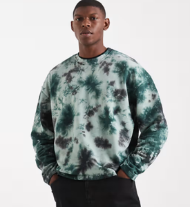 Sweat-shirts à capuche Tie Dye pour hommes, mode hiver, en coton épais respirant de qualité supérieure - Product Image 1