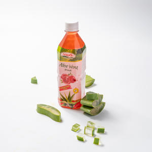 เครื่องดื่มน้ำว่านหางจระเข้ Moq ต่ำเครื่องดื่มที่มีรสทับทิมใน500มล. ผู้ผลิตขวดสัตว์เลี้ยง OEM ODM - Product Image 1