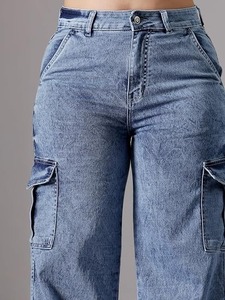 Retro Vintage Flare Women's Denim Jeans <b>Boot</b> Cut Mid Waist Eco-Friendly & Washable - Product Image 6