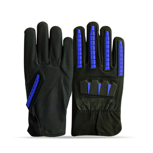 Gants de travail en cuir, protecteurs et imperméables, pour la conduite et la soudure, gants doublés en polaire, gants enduits - Product Image 6