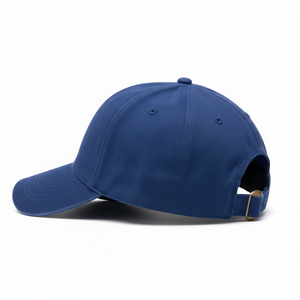 Casquette de baseball 5 panneaux personnalisable avec logo, rouge et bleu roi, en coton, ajustable avec boucle métallique, pour hommes et femmes, vente en gros - Product Image 3