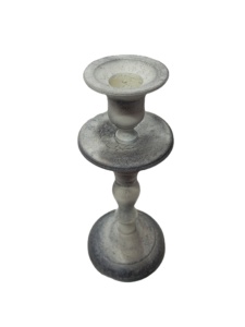 Bougeoir en aluminium de manteau blanc de poudre de finition antique disponible dans différentes conceptions pour Noël - Product Image 3