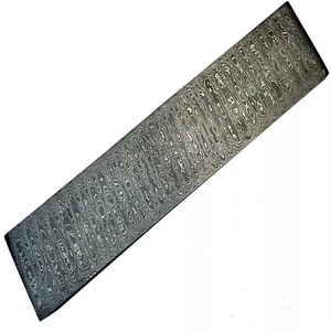Burraq DIY Cuchillo de Acero de Damasco de 24 Pulgadas, Grado OEM, No Ajustable, Hoja Única, en Bruto, para Fabricación de Cuchillos - Product Image 6