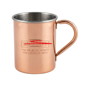 Taza de Cobre Hecha a Mano, Taza de Acero Inoxidable para Moscow Mule de 16 oz, Reutilizable, Portátil, Estilo Clásico para Fiestas - Product Image 1