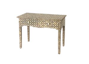 Unique Bone Inlay Console <b>Table</b> With Luxury Decorative Detailing For Hallway And Living Space - Product Image 2
