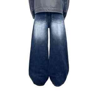 Jeans de Mezclilla Sólidos, Rectos, Oscuros, Casuales y Transpirables para Hombre, Venta al Por Mayor Directa de Fábrica, con Bordado, para Verano, Otoño e Invierno - Product Image 4