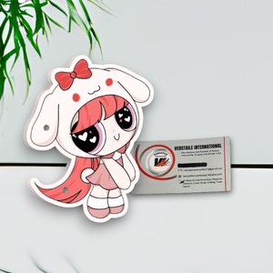 Tuiles à cils en acrylique personnalisées Power Puff Girl, motifs fleur, papillon, cœur, yeux, pour extensions de cils, multifonctionnelles et écologiques - Product Image 1