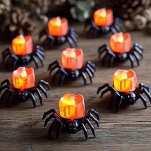 Dazzle Bright - Paquete de 12 Velas LED con Forma de Araña para Halloween, Funcionan con Pilas, sin Llama, Decoración Espeluznante para una Noche Terrorífica - Product Image 1
