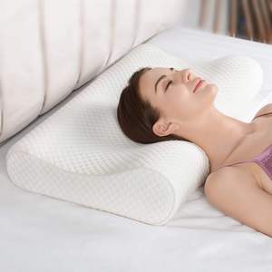 Wholesale Custom Packing Anti Snoring Memory Foam Massager <b>Cervical</b> Ergonomic <b>Neck</b> <b>Pillow</b> Modern White Color for Pain Relief - Product Image 3