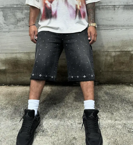 Pantalones Cortos Deportivos para Hombre, Personalizados al por Mayor, con Efecto Deslavado, Estilo Vintage, de Poliéster/Algodón, Transpirables, de Secado Rápido y Elásticos - Product Image 3