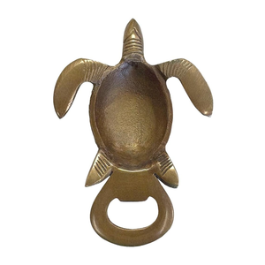 Décapsuleur décoratif en laiton finition tortue, thème marin côtier, pour accessoires de bar à domicile et cadeaux - Product Image 4