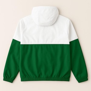 OEM Custom Lightweight Hooded Stand Collar Pullover Closure Men's Casual <b>Waterproof</b> 100% Nylon Windbreaker <b>Jacket</b> Pockets Color - Product Image 2