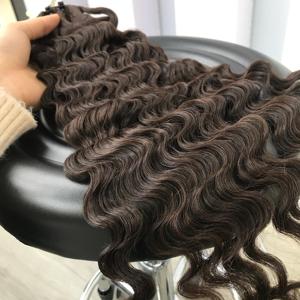 Bundles de cheveux humains bruts vierges de haute qualité pas cher en gros perruques lace front toupets longue longueur os droite cheveux bouclés suisse - Product Image 4