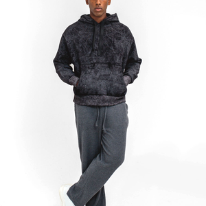 Sudadera con Capucha para Hombre, Lavado Ácido, 100% Algodón, Forro Polar Sólido, Impermeable, Transpirable, con Logotipo Personalizado OEM, Cómoda, Estilo Urbano, la Mejor - Product Image 4