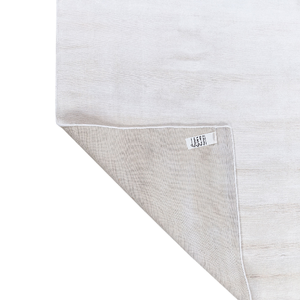 Alfombra Rectangular Beige de Viscosa Tejida a Mano, Alfombra de Lujo Hecha a Mano para Decoración del Hogar - Product Image 3