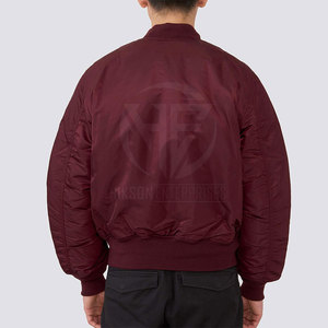 New Design Stand Collar Bomber <b>Jackets</b> For <b>Men</b> <b>Long</b> Sleeves Full Zipper <b>Men</b> Bomber <b>Jackets</b> - Product Image 3