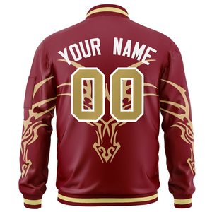 Veste universitaire pour hommes, veste de baseball personnalisée, veste letterman, patch en chenille, manches en cuir, fabrication OEM ODM sous marque privée - Product Image 2
