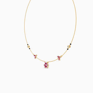 Collier de luxe certifié en or massif 18 carats avec diamant naturel taille marquise pour femme, idéal pour le quotidien - Product Image 4