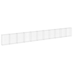 Pared de gaviones de acero galvanizado con cubiertas 354,3 \ "x11.8 \" x39.4 \ "bordillos - Product Image 2