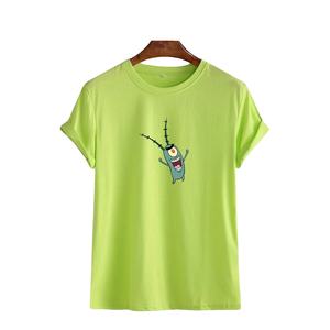 เสื้อยืดแขนสั้นแฟชั่นฤดูร้อนสำหรับผู้ชายลำลองผ้าฝ้าย 100% คอกลมมีลวดลายสำหรับผู้ชาย - Product Image 1