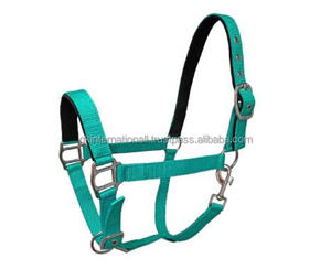 Licol de cheval en Nylon, taille personnalisée, classique fait à la main, plusieurs couleurs réglables, couronne et bras roulés, avec matériel robuste - Product Image 2