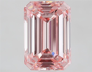 Magnífico Diamante Rosa de 5 Quilates con Corte Esmeralda, Diamante Suelto de Corte Escalonado de Color Fantasía Raro para una Obra Maestra de Joyería de Lujo Personalizada - Product Image 1