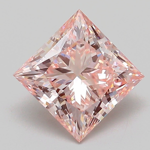 Majestueuse pierre précieuse rose de 5 carats, taille princesse, offrant un éclat symétrique d'exception et une clarté de couleur intense. - Product Image 1