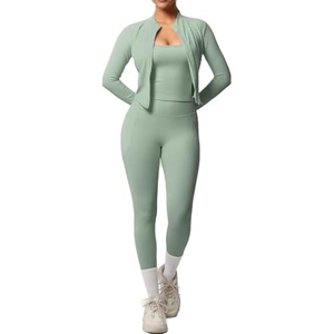 Ensembles de yoga 3 pièces doux et confortables pour femmes, pour la gym / Vêtements de fitness femme, ensembles de yoga sans couture 2026 pour tenues de sport - Product Image 3