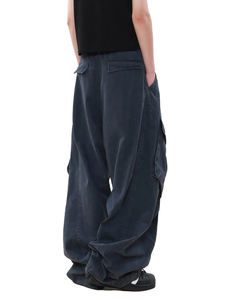 Pantalones Jogger Altos para Hombre, Personalizados, de Algodón Coreano, Resistentes, con Parches en las Rodillas, Estilo Industrial, con Bolsillos Laterales Anchos, para Correr - Product Image 3