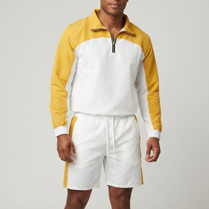 Hot Selling Product Fashion Wear Windbreaker <b>Shorts</b> <b>Sets</b> New Design Sublimation Printed Solid Color Windbreaker <b>Shorts</b> <b>Sets</b> - Product Image 1