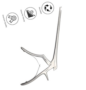 Rongeur Kerrison Ferris Smith 2 mm 40° en acier inoxydable, instrument orthopédique et neurochirurgical, certifié CE (SI-KPR-23) - Product Image 4
