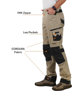 Pantalons de travail de qualité supérieure, coutures renforcées haute résistance, fabricant de vêtements de travail - Product Image 3
