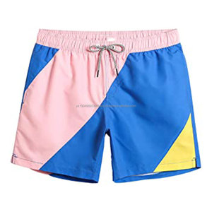 Logotipo personalizado 16 colores sólido liso azul hombres bañadores de secado rápido al aire libre pista pantalones cortos tablero pantalones cortos traje de baño hombres - Product Image 1