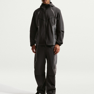 Ensemble de survêtement streetwear personnalisé pour homme, design 2-en-1, 100 % coton, tissu extensible, panneaux légers, respirant, coupe-vent - Product Image 4