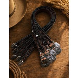 Cinturones de Cuero Estilo Europeo, Diseño Personalizado Grabado, Resistentes al Agua, Ligeros, Cinturón para Hombre de la Mejor Calidad, Hecho en India - Product Image 1
