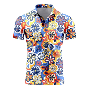 Unisex Short Sleeve Floral Print for Shirt Turn-<b>down</b> Collar Breathable Cotton Summer Casual Top Front Logo Hawaiian Style - Product Image 4