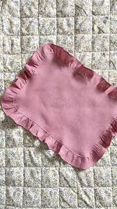 Ensemble de sets de table en coton rose à volants, élégants pour la table à manger, décoration de maison de style campagnard, fabricant OEM, vente en gros - Product Image 2